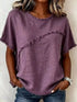plus size frayed hem short sleeve top