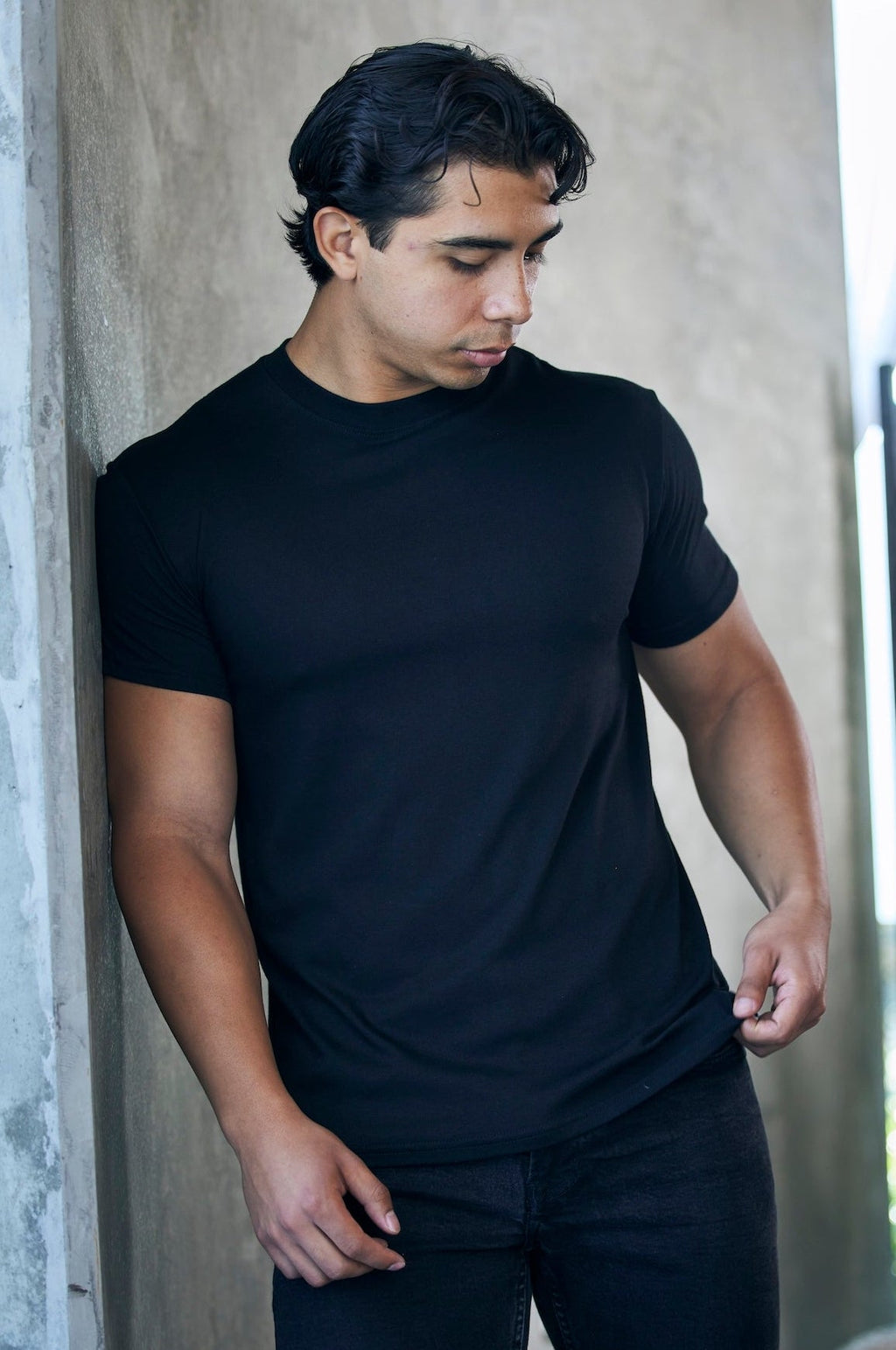 Men's Bamboo Viscose T-Shirt – Organic Cotton, Classic Fit